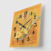 Für Küchen vom Typ 2 Quadratische Wanduhr (Winkel)