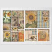 Für Künstler Crafters Sunflower Ephemera Seidenpapier (Vorderseite)