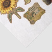 Für Künstler Crafters Sunflower Ephemera Seidenpapier (Ausschnitt)