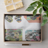 Für Künstler Dog Themed Junk Journal Ephemera Seidenpapier (Geschenk)