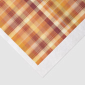 Für Künstler Fall Orange Brown Kariertes Muster Seidenpapier (Ausschnitt)