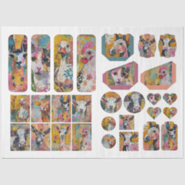 Für Künstler in Farm Animal Junk Journal Ephemera Seidenpapier