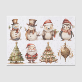 Für Künstler Weihnachtsbaumen Weihnachten Snowman  Seidenpapier