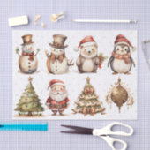 Für Künstler Weihnachtsbaumen Weihnachten Snowman Seidenpapier (Handwerk)