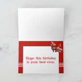 Für landenflugzeug-Geburtstag hereinkommen Karte (Innenseite)