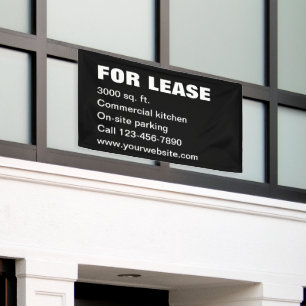 Für Leasing von Text für die Verwaltung von weißen Banner