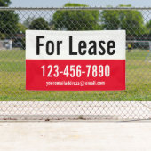 Für Leasingnummern mit roter weißer und schwarzer  Banner (Insitu)
