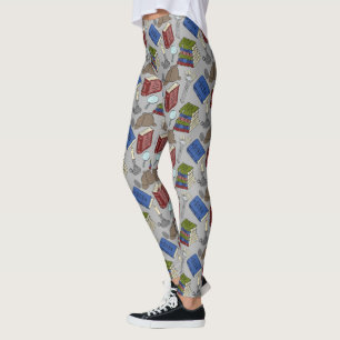Für Leser Geheimnisse Bücher Gemustert Leggings