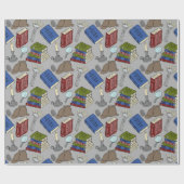 Für Leser Mystery Novels Bücher Gemustert Geschenkpapier (Flach)