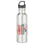 Für Leser Mystery Novels Bücher Illustriert Edelstahlflasche (Vorderseite)