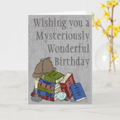 Für Leser und Mystery Book Fans Geburtstag Karte (Gelbe Blume)