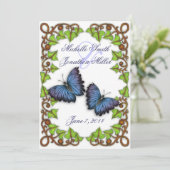 Für Liebe und Schmetterlinge Einladung (Stehend Vorderseite)