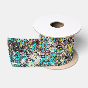 Für Liebhaber des abstrakten Kunstdesigns konzipie Satinband
