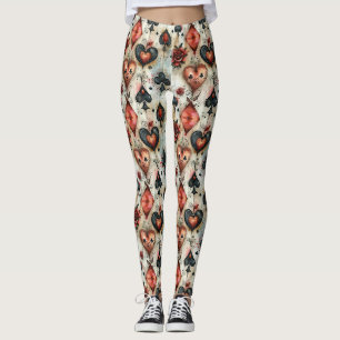Für Liebhaber von Kartenspielen. Kartensymbolen sp Leggings