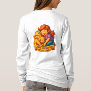 Fur Lies Liebe erhöht Niedliche Lady und Welpe Car T-Shirt