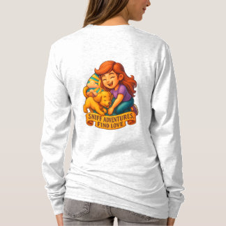 Fur Lies Liebe erhöht Niedliche Lady und Welpe Car T-Shirt