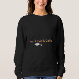 Fur Love & Coffee Cozy Pet Lover Kapuzenpullover Sweatshirt