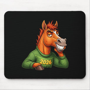Für Lunar Horse Festive Cartoon Premium Mousepad