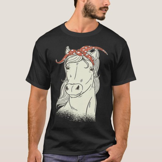für Mädchen mit Pferden T-Shirt (Vorderseite)
