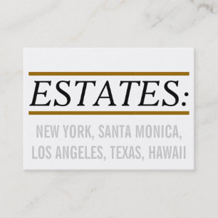 Für Makler und Fachleute aus dem Anwesen Visitenkarte