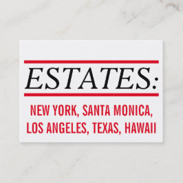 Für Makler und Fachleute aus dem Anwesen Visitenkarte