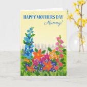 Für Mama am Muttertag Blumengartenkarte Karte (Gelbe Blume)