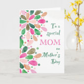 Für Mama am Muttertag Farbige Karte (Gelbe Blume)