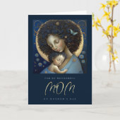 Für Mama am Muttertag Mutter- und Kindermalerei Karte (Gelbe Blume)