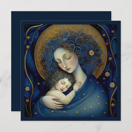 Für Mama am Muttertag. Mutter- und Tochterkarte Dankeskarte (Vorne/Hinten)