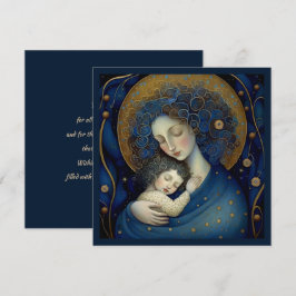 Für Mama am Muttertag. Mutter- und Tochterkarte Dankeskarte