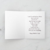 Für Mama am Muttertag. Süßbären Dankeskarte (Innenseite)