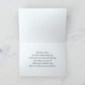 Für Mama am Muttertag. Vintage Rose Karte (Innenseite)