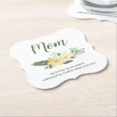 Für Mama Blumenzitat Untersetzer (angewinkelt)