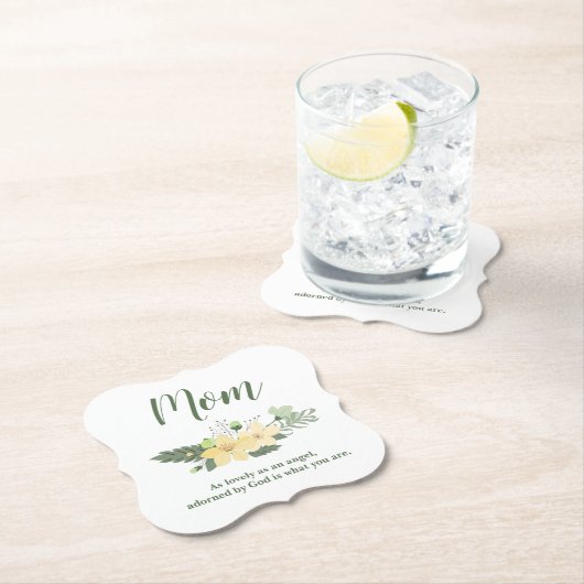 Für Mama Blumenzitat Untersetzer (Vor Ort)