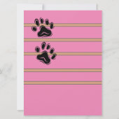 Fur Mama Brunch mit Basset Hound Faces und Paws Einladung (Rückseite)