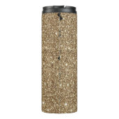 Fur Mama Cat Dog Gold Glitzer Thermosbecher (Rückseite)