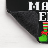 Fur Mama Elf Matching Family Group Christmas Party Mousepad (Ecke)