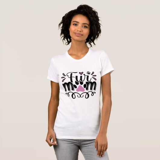 Fur Mama Funny Zitat für Hunde Liebhaber Frauen T-Shirt (Vorne ganz)