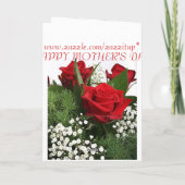 FÜR MAMA Gruß-Karte Dankeskarte (Rückseite)