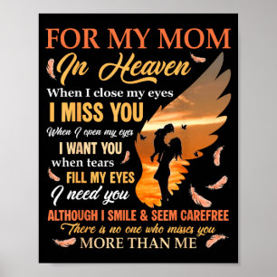 Für Mama im Himmel, wenn ich die Augen schließe, v Poster