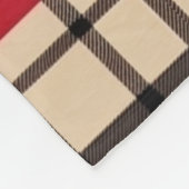 Fur Mama Kariert Fleecedecke (Ecke)