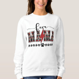 Fur Mama Kariert Sweatshirt