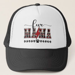 Fur Mama Kariert Trucker Hat Truckerkappe