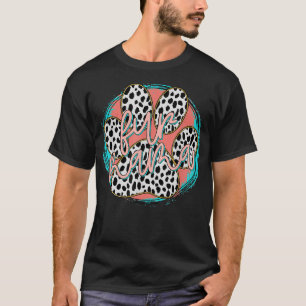 Fur Mama Leopard Hund Lover Niedlich Funny Schwang T-Shirt