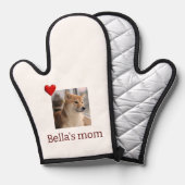 Fur Mama Love – Cute Dog Photo Oven Mitt Ofenhandschuh (Vorderseite/Rückseite)