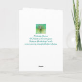 "Für Mama" Natur Geburtstag Karte (Rückseite)