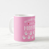 Für Mama-oder Großmutter-KindHandprint Namen Kaffeetasse (Vorderseite Links)