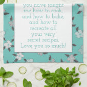 Für Mama Personalisiert mit Ihren eigenen Worten d Geschirrtuch (Gefaltet)