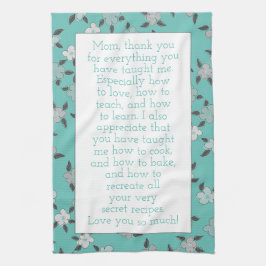Für Mama Personalisiert mit Ihren eigenen Worten d Geschirrtuch
