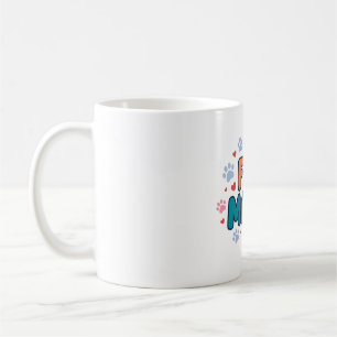Für Mama Pfoten-Typografie Haustier-Geschenk-Kunst Kaffeetasse